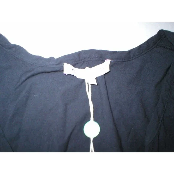 Womens 6 New NWT L'Autre Chose Italy Designer Top Black 42 Long Sleeve Cotton